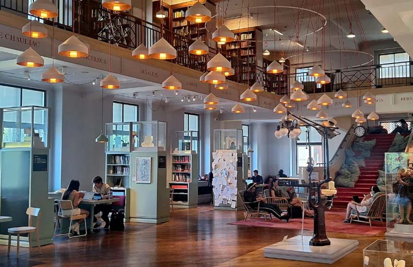 Reading room at Wellcome Collection building
