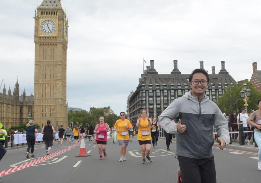 Syarmine Shah participating ASICS London 10K Run, photo by Syarmine Shah