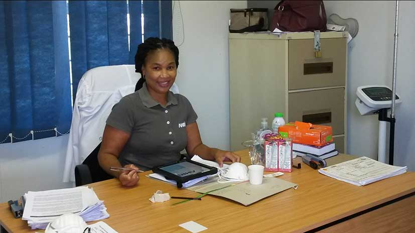 UO project staff member Nondumiso Khumalo in South Africa