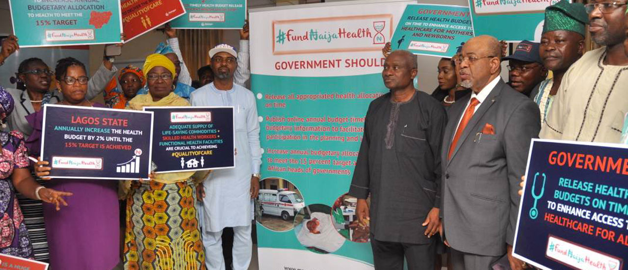 The #FundNaijaHealth campaign brought together key stakeholders in Lagos State, Nigeria, to advocate for increased MNH budget allocation and transparency