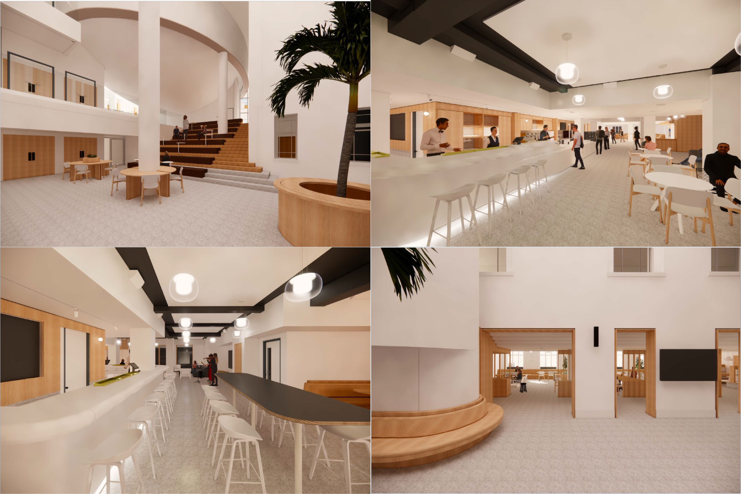 Artists impressions of plans for new social space at Keppel Street