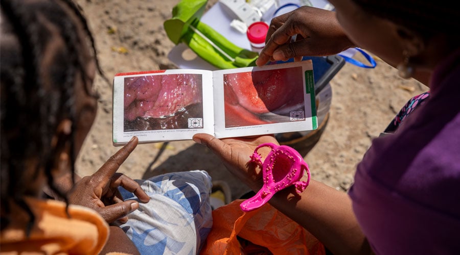 3D printed models being used in the field during the Zipime-Weka-Schista! study. © Ana Palacios