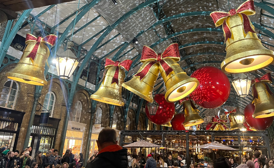 Covent Garden during Christmas time. Photo by Kaitlin Santana.