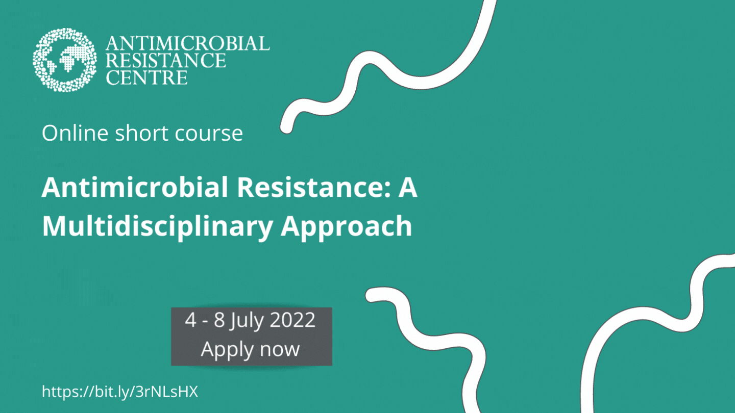 A flyer image for the Antimicrobial Resistance Short Course
