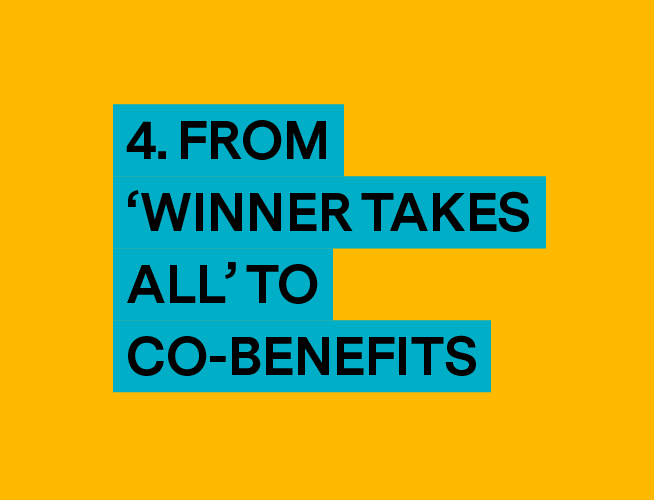 From winner takes all to co-benefits