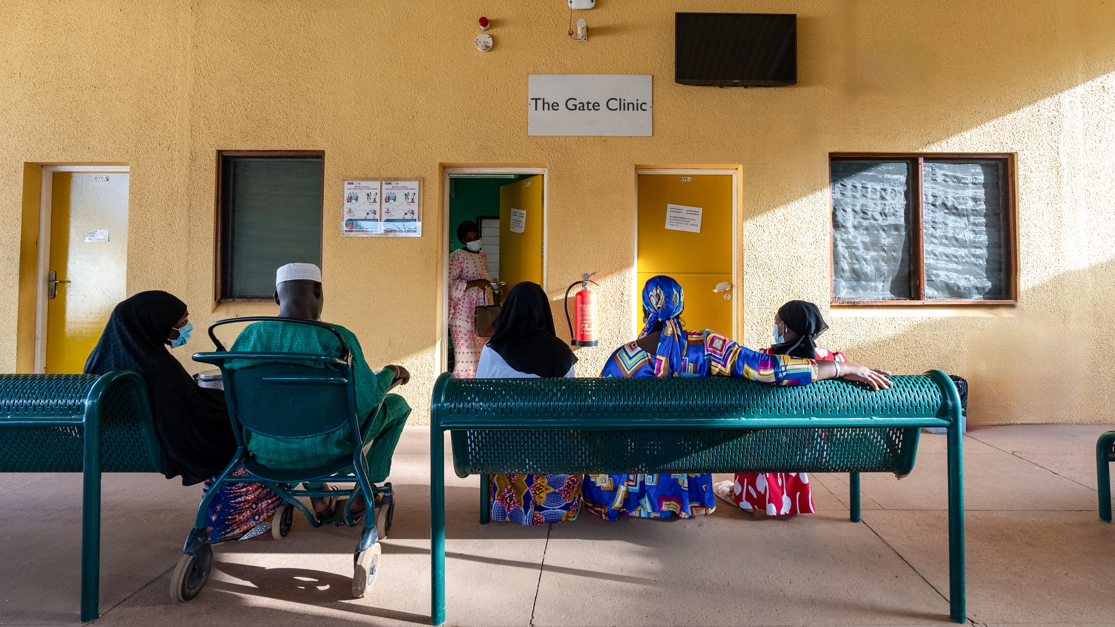 Gate clinic at MRC Gambia - Fajara Campus