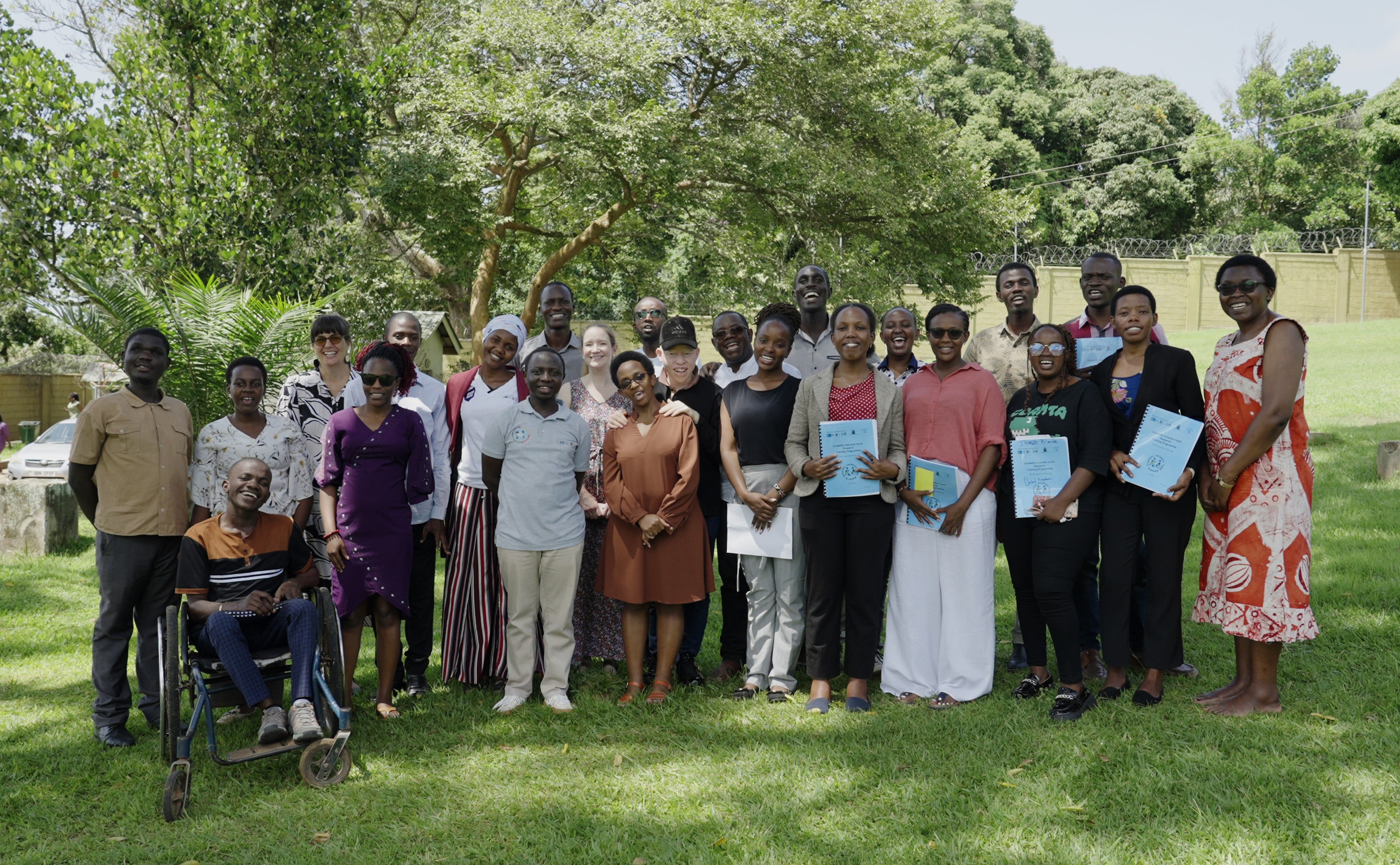 The Disability Inclusive Youth research group at the regional inception meeting in Uganda.