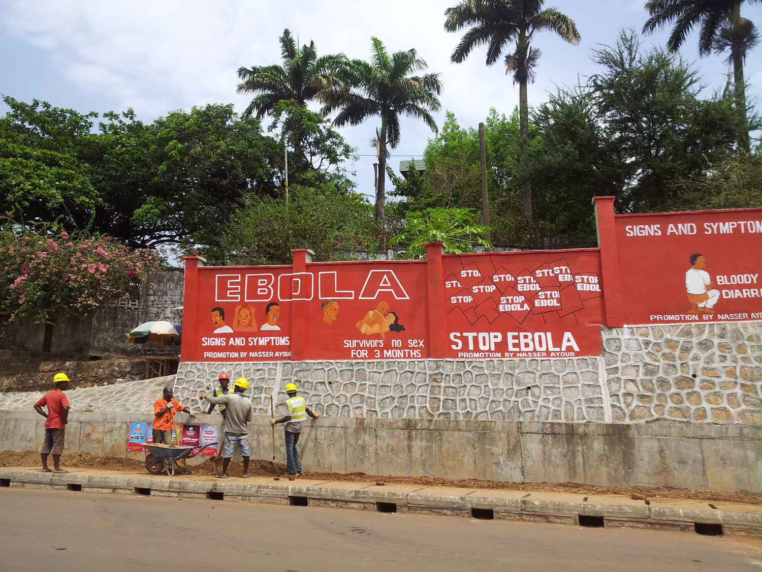 Ebola sign in Sierra Leone