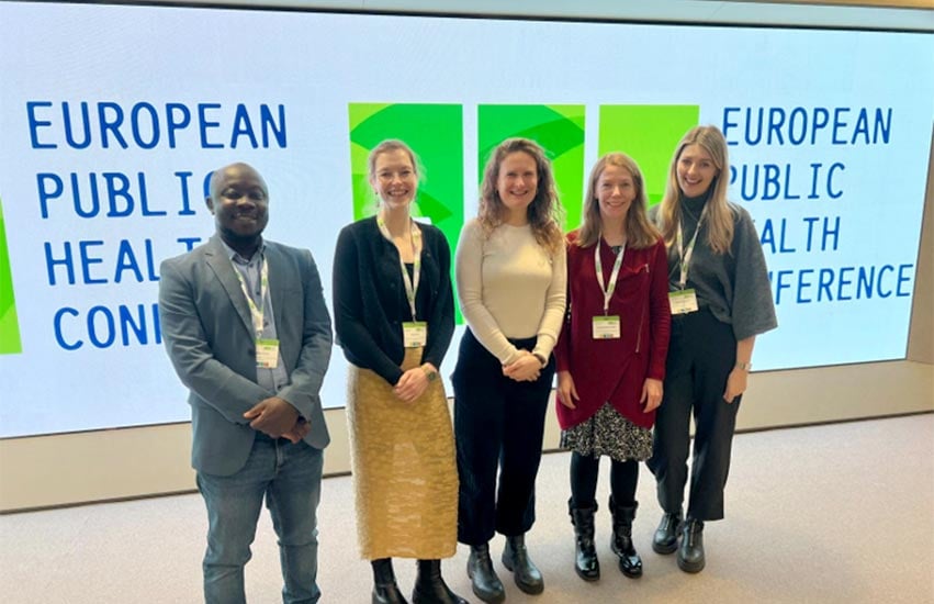 Members of the Brain Health group at the European Public Health Conference, Helsinki, presenting study results