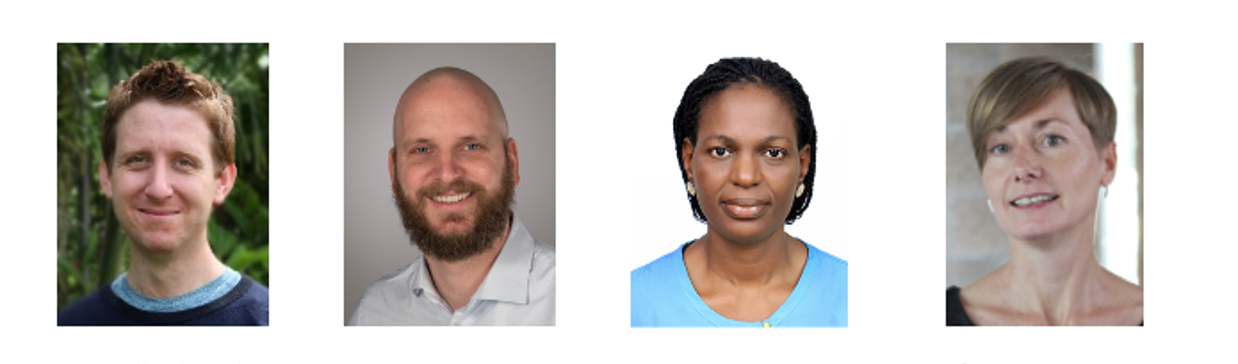 From left to right - Dr Michael Marks, Dr Uwe Koppe, Dr Adesola Yinka-Ogunleye and Professor Beate Kampmann