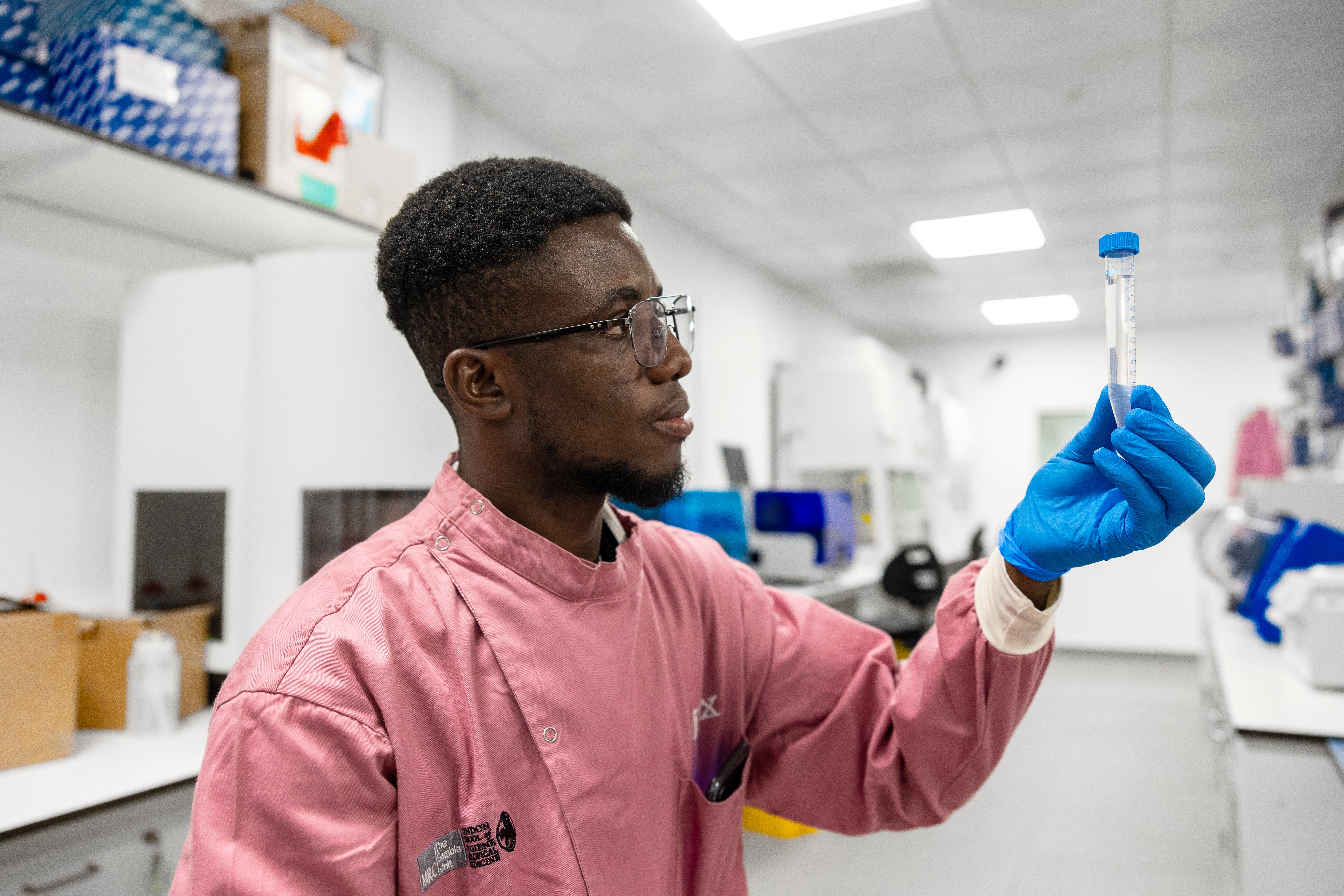 Mdx lab scientist at MRCG