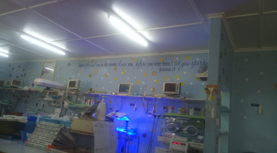 Neonatal intensive care unit in a mission hospital
