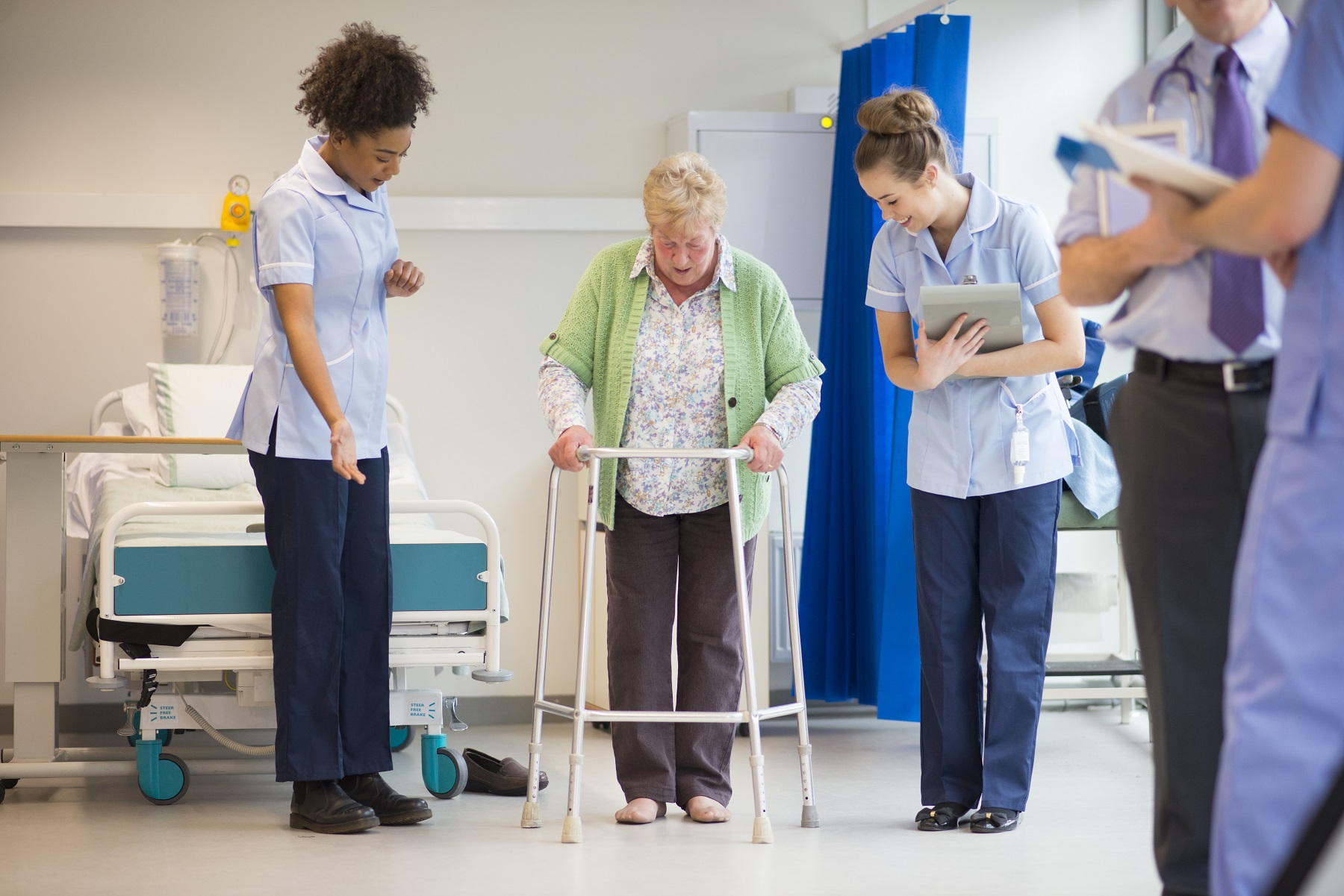 Patient in hospital.