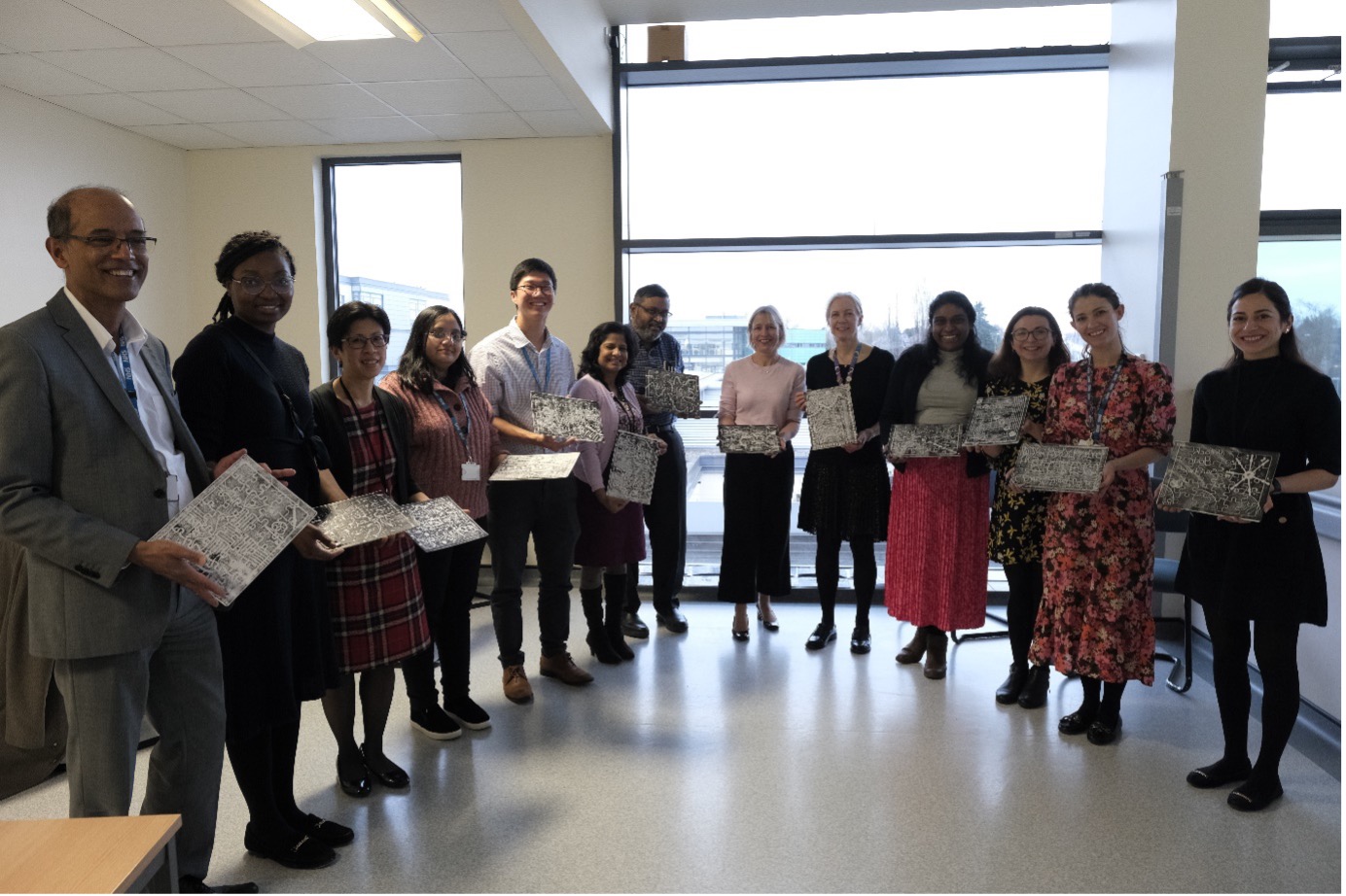 Group photo of participants in Colouring Adult Eczema workshop