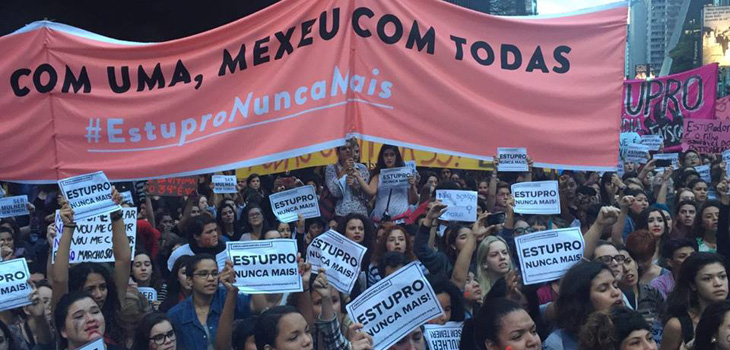 Protests in Brazil in response to the incident.
