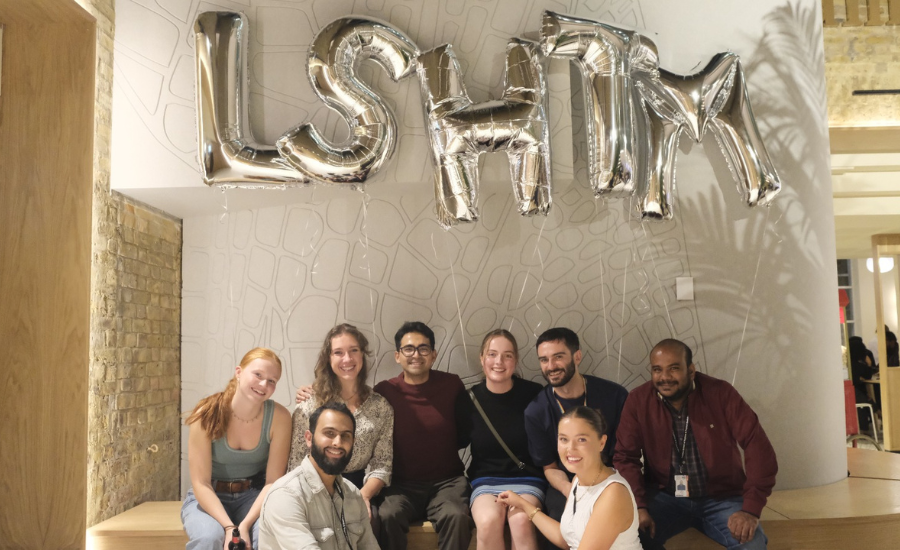 Students at LSHTM welcome week party 2024.