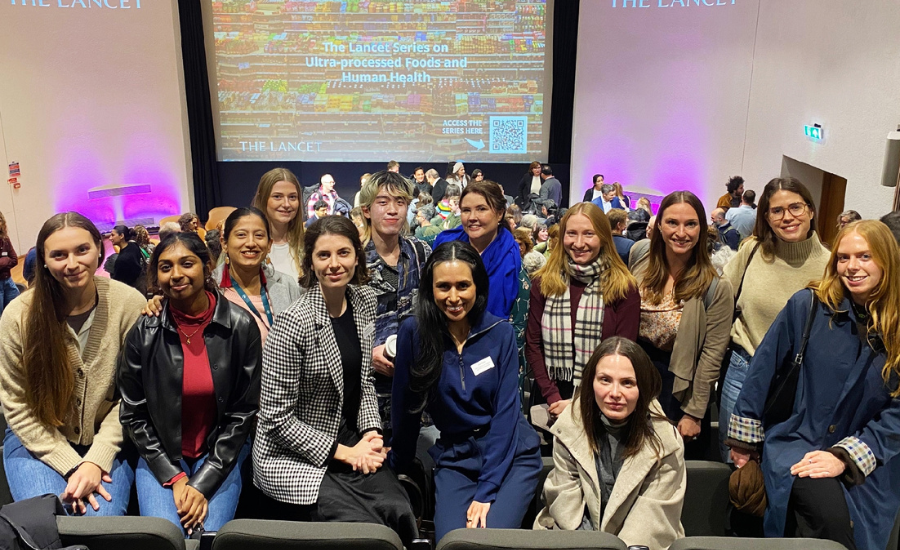 LSHTM students at the launch of the Lancet series on Ultra-Processed Foods.