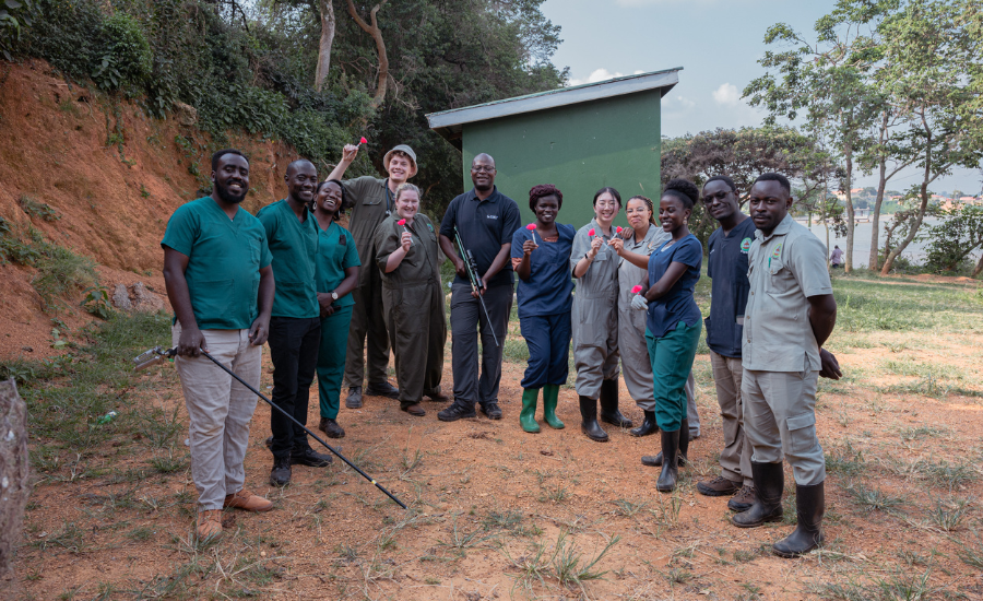 Group photo of a One Health collaboration programme in Uganda.