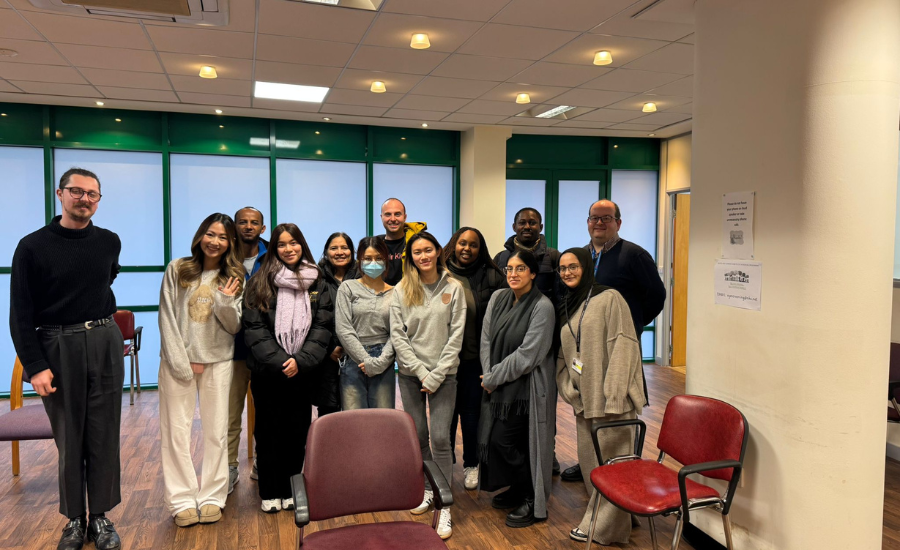 LSHTM students at a retinal screening clinic in Hackney, London