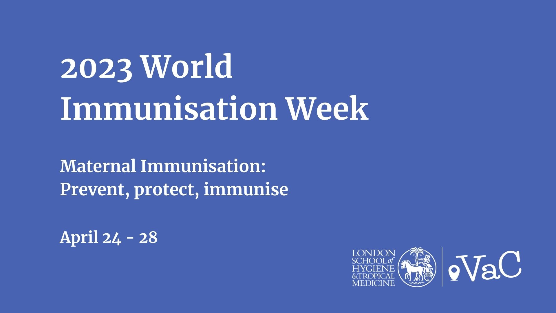 2023 World Immunisation Week banner