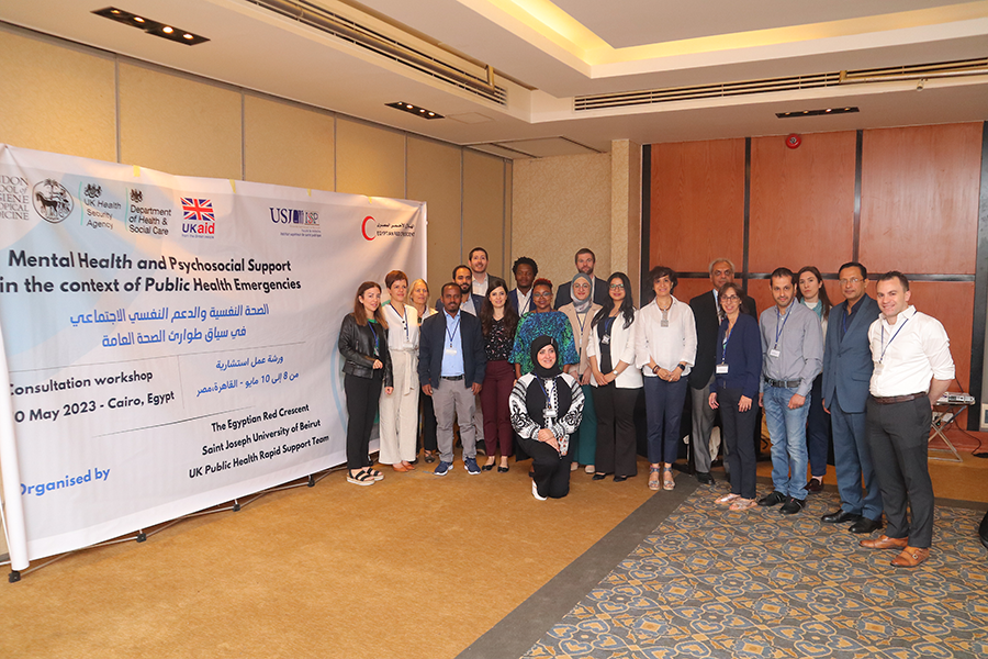 Attendees of Mental Health and Psychosocial Workshop in Cairo, hosted by Egyptian Red Crescent