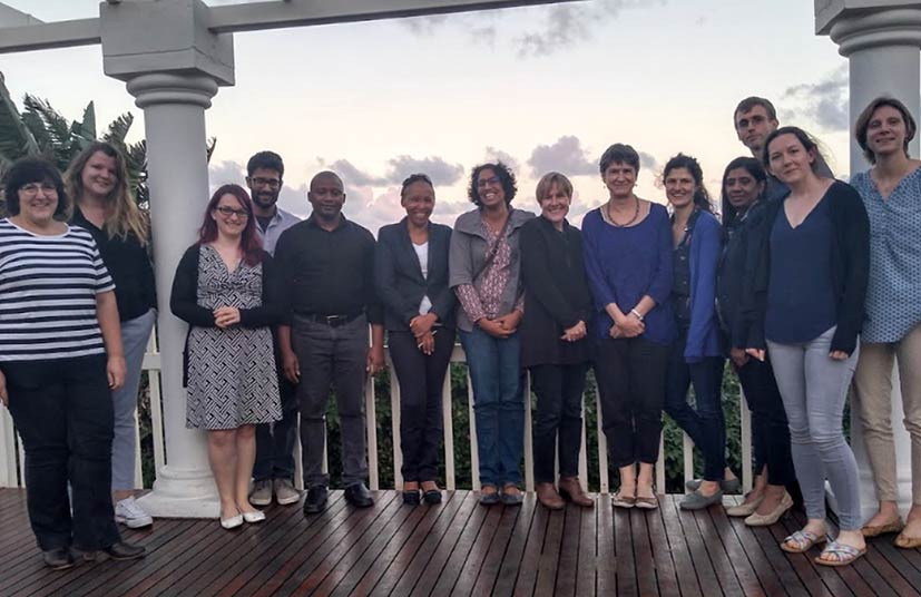 team photo in South Africa