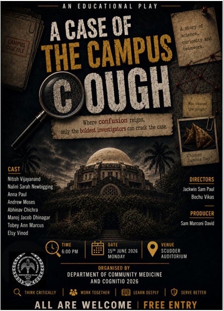 A Case of the Campus Cough poster 