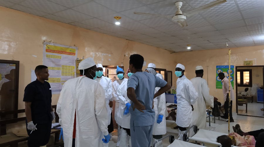 Cholera Treatment Centre (CTC) Magan visited in Gedaref State, Sudan