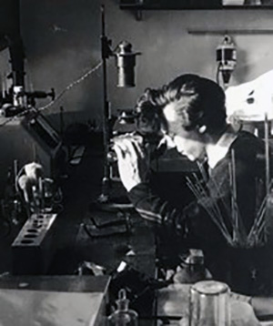 David Warhurst in a lab
