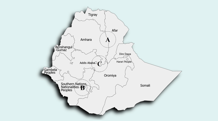 Ethiopia map