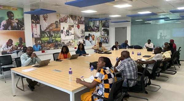 Fellows engaging in a biobanking lecture session