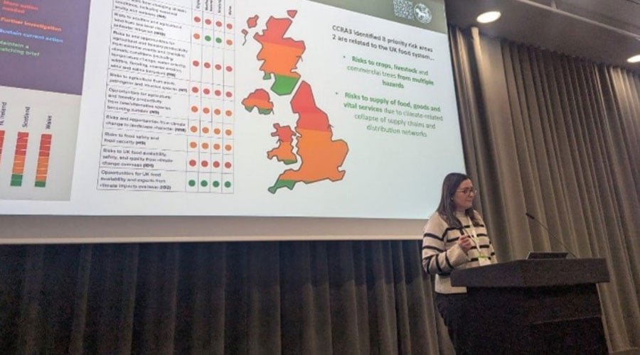 Grace Turner (LSHTM) presenting on CCRA3 at the European Public Health Conference