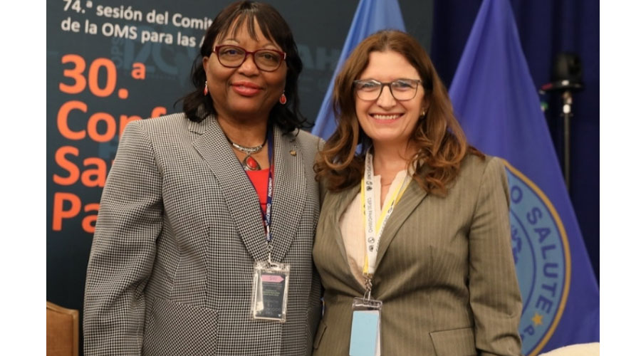 Karina with Carissa Etienne (who sadly passed away in 2023) and was Director of the Pan American Health Organization and WHO Regional Director for the Americas from 2013 to 2023.