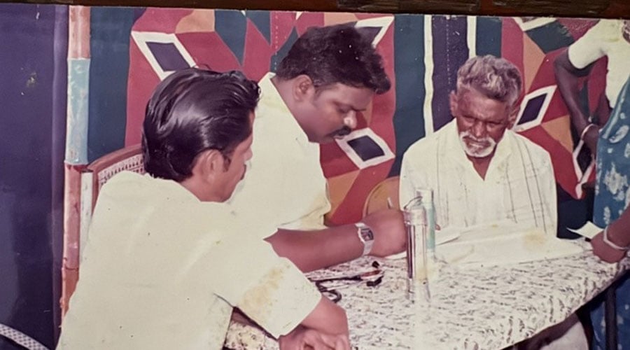 Dr Kuganatham in his early career days working as a physician in the Corporation of Chennai