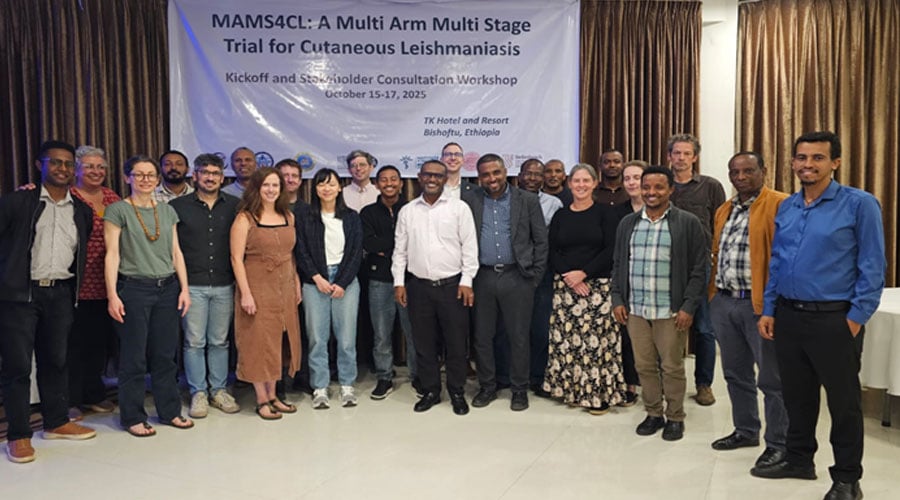 MAMS4CL study team members at the kick-off and stakeholder consultation workshop October 2025, in Addis Ababa, Ethiopia