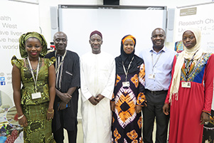 MRC The Gambia The Research Training and Career Development team led by Dr. Assan Jaye (3rd from left)