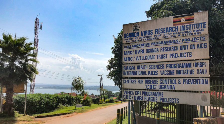 MRC Uganda road sign