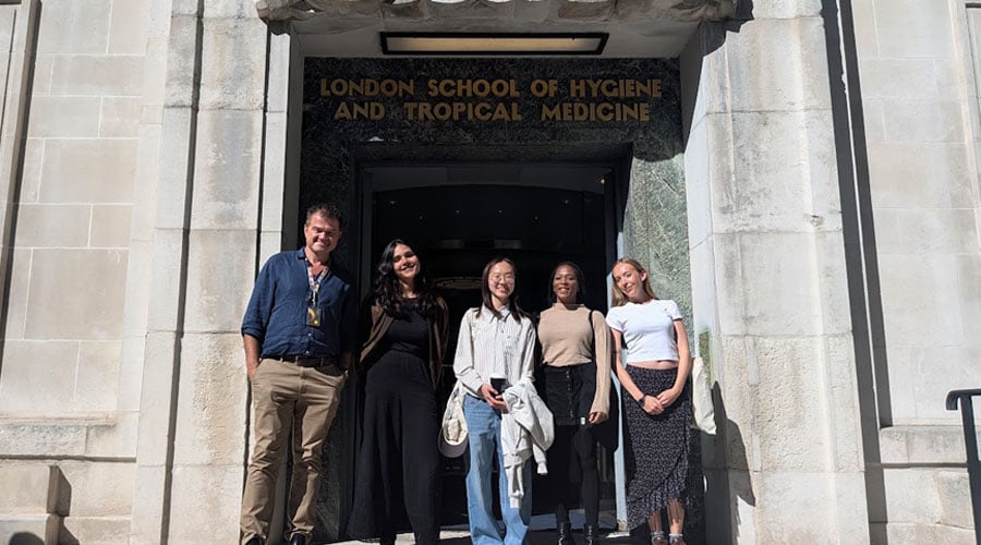 Nutrition Group 2026-27 cohort outside LSHTM building