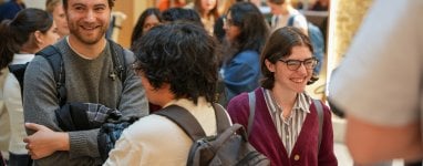 students in conversation