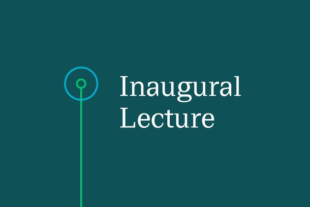 Green background with text 'inaugural lecture'