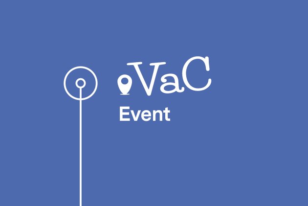 Blue background with Vaccine centre logo