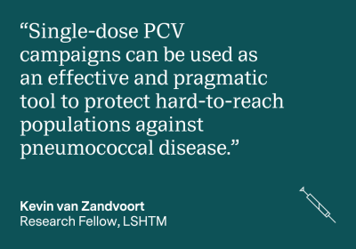 Quote: "Single-dose PCV campaigns can be used as an effective and pragmatic tool to protect hard-to-reach populations against pneumococcal disease"