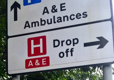 A&E sign