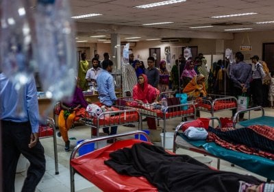 The emergency ward of the ICDDRB central hospital in Mohakhali, Dhaka
