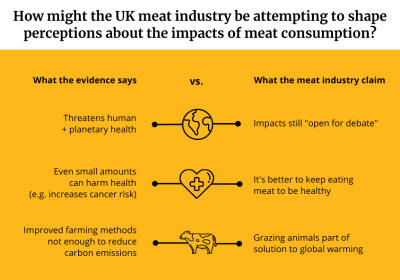 Meat industry messaging infographic