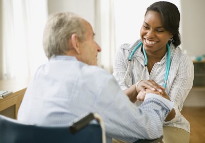 A doctor-patient consultation