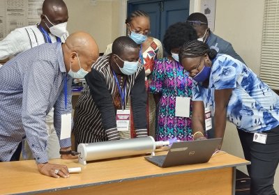 Participants at a research training in The Gambia, West Africa. Photo credit: Mamud Joof, Communications Department, MRC Unit The Gambia. 