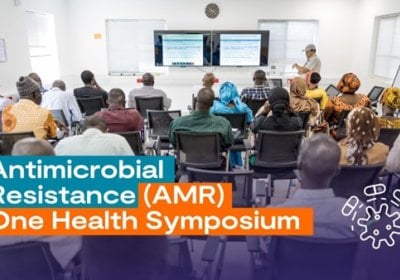 MRCG staff at attending the AMR One Health Symposium