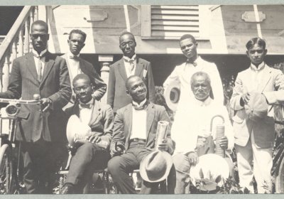 Rockefeller-directed hookworm treatment team in British Guiana, c. 1916.  
