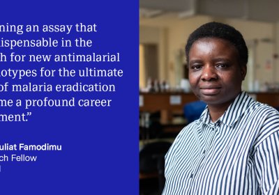  &quot;Running an assay that is indispensable in the search for new antimalarial chemotypes for the ultimate goal of malaria eradication is to me a profound career fulfilment.&quot; Research Fellow, LSHTM